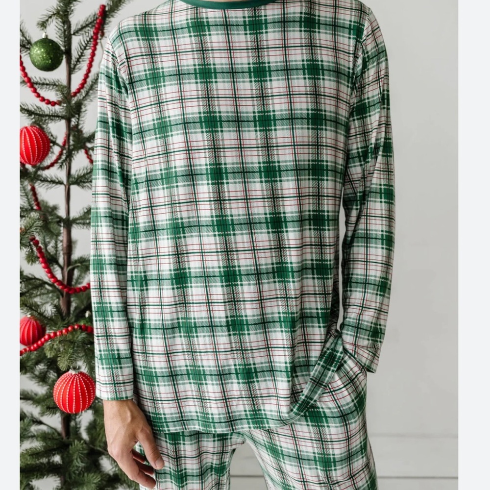 Men’s Little Sleepies Noel Plaid Pajama Shirt